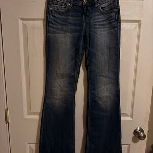 Women’s Silver Light Wash Low Rise Jeans. W26/L34 Pre-owned In Good Condition